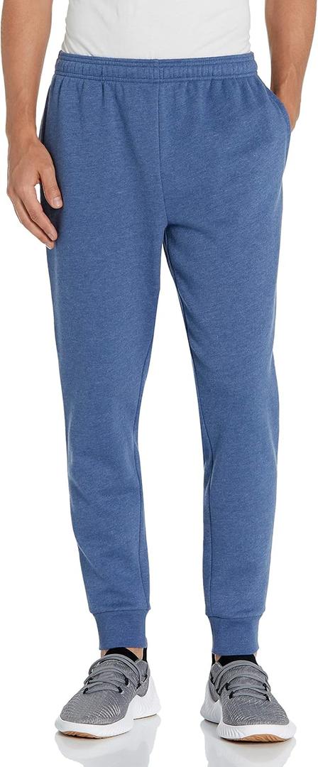Amazon Essentials mens Relaxed Joggers Sweatpants, Fleece, Comfortable Fit (Blue)