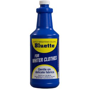 Bluette Concentrated Liquid Laundry Bluing 32 Fl Oz – Restores Whiteness & Brightness for Your Laundry, Safe & Gentle on Fabrics, Eco-Friendly Fabric Whitener for All Laundry Types