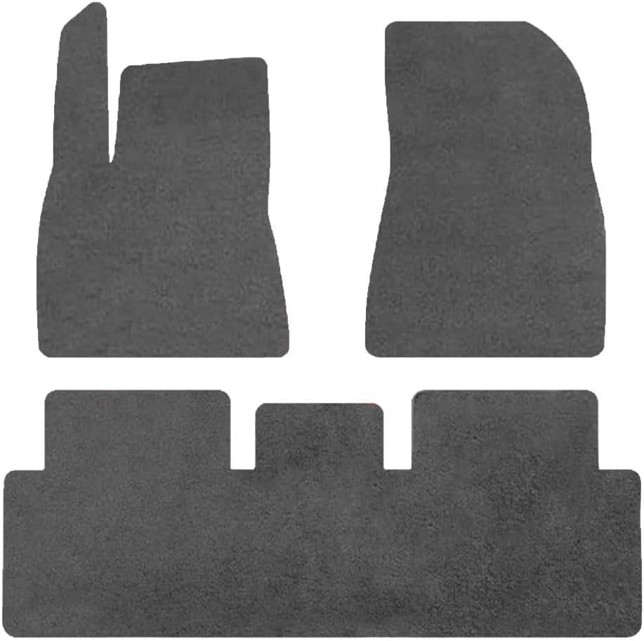 Car Floor Mats for Tesla Model 3 2024-2025,Nylon Gray Carpet All Weather Waterproof Auto Liners Foot Pads Set (Grey)