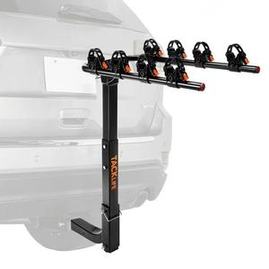 TACKLIFE 4-Bike Rack for Car, Bicycle Car Carriers, Hitch Bike Rack | TLBCR1A