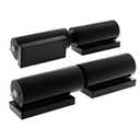 Heavy Duty Gate Hinges for Metal Gates - Retractable Driveway Guard - 5" Barrel Hinges - 2-Pack 450lb Capacity Weldable Hinges - Stainless Steel Hardware