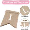 GCQQ Its a Girl Banner No DIY Baby Shower Girls Banner Sign, Burlap Babies Showers Girls Banners for Gender Reveal, Welcome Baby Backdrop Decoration