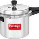 Prestige Popular Aluminum Pressure Cooker, 5 L, Silver