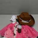 Spooktacular Creations Halloween Cowgirl Costume for Girls, Toddler White Cowgirl Dress Outfit with Western Hat for Kids Dress-Up, Cosplay and Themed Party (Small, 5-7 yrs)