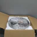 Close to Ceiling Light Fixtures, Bushed Nickel Farmhouse Ceiling Light with 2 Light for Laundry Kitchen Bedroom Bathroom, 4822-BN