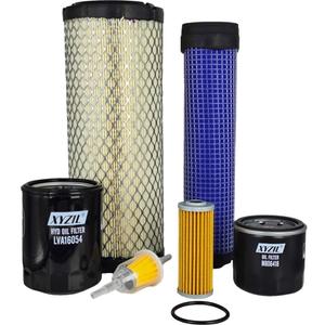 LVA21036 Service Maintenance Filter Kit Compatible with John Deere 1025R (-153036), 2025R (-103920) Compact Utility Tractor with 3TNV80F Engine M131802 LVA16054 AM116304 MIU804763 M806418