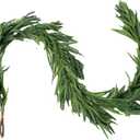 Norfolk Pine Natural Touch Garland | Christmas Greenery Garland Artificial Garland - 106inches Christmas Greenery Garland Artificial Garland for Holiday Mantel Fireplace Table Centerpiece