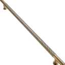 khtumeware 1 Pack 18 Inch(457mm) Soild Knurled Gold Appliance Pulls Brushed Brass Cabinet Pulls Drawer Pulls Kitchen Hardware Kitchen Handles for Cabinets Cupboard Handles
