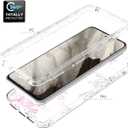 Case for Pixel 8 Case, for Google 8 GKWS6 G9BQD Case with Tempered Glass Screen Protector, Soft 360 Full Body Shockproof Hybrid Crystal Clear Case Cover for Google Pixel 8 Rose Flower