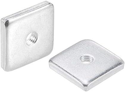 uxcell Square Nuts, M6x25mmx5mm Zinc-Plated Metric Coarse Thread Assortment Kit, 9 Pcs