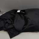 SNITIE Black 108 in Long Velvet Curtains with Back Tab and Rod Pocket Thermal Insulated Soft Privacy Light Filtering Velvet Drapes for Bedroom and Living Room, Set of 2 Panels, 52 x 108 Inches Long