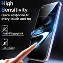 JETech Screen Protector for iPhone 15 6.1-Inch, One-Step Easy Installation with Auto-Alignment Bubble Free Box, 9H Tempered Glass Film, HD-Clear, 3-Pack