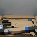 ECOTINY Steel Base Rolling TV Stand for 32-75 inch TVs up to 110 lbs, Leveling & Tilt & Swivel Mobile TV Stand with Hidden Wire Management, Height Adjustable Portable Tv Stand with Steel Shelf, Black