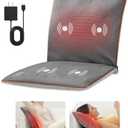 COMFIER Vibration Massage Seat Cushion with Heat,Portable Vibrating Massage Pillow, Back Neck Massager,Gift for Men&Women,4 Vibrating Motors and 2 Heat Levels, Massage Chair Pad for Home Office use…