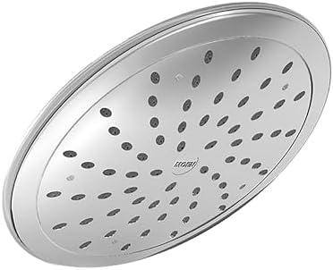 Moen Chrome Bathroom 8-Inch Wide Fixed Rainfall Showerhead, 6345