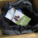 ALPHA CAMP Oversized Camping Folding Chair, Heavy Duty Support 450 LBS Steel Frame Collapsible Padded Arm Chair with Cup Holder Quad Lumbar Back, Portable for Outdoor