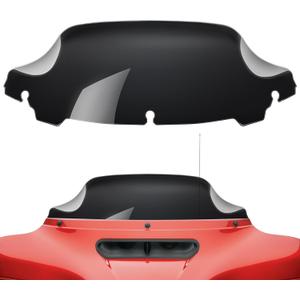 Amazicha Black 7" Wave Windshield Windscreen Compatible for 2014-2024 Harley Davidson Touring Street Glide/Electra Glide/Ultra Limited/Tri Glide FLHT FLHX FLHXS FLHTK (7'', Black)