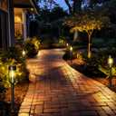 GIGALUMI Solar Pathway Lights 12 Pack, Garden Lights Outdoor Waterproof, Walkwar Solar Powered for Driveway Yard Patio Lawn Garden Decor (Warm White)