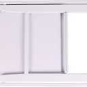 BTEXPERT White Resin Folding Event Chairs - Set of 4, 1000 lb Weight Capacity, Padded Seats, Stackable, Lightweight & Durable Indoor/Outdoor for Home Dining Party Wedding Picnic Camping Church