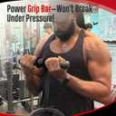 FitBeast Forearm Strengthener & Forearm Exerciser, Wrist Roller with Thicker Handle, Forearm Strength Trainer with Adjustable Strap - Ideal for Grip Strength, Muscle Building, Rehabilitation (Black)