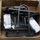 Universal Foldable Golf Cart Rear Seat Bag Holder, Upgraded Golf Cart Rear Seat Bag Rack Fits 8-Inch Max Width Safety Grip Bar, for EZGO Club Car Yamaha, Preinstalled, Space-Saving, No-Drill