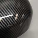 Horn Style Car Side Rearview Mirror Cover Trim Compatible With Acura ILX 2013-2017 2018 2019 2020 2021 2022 Black Carbon Fiber Style ABS