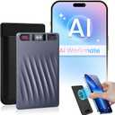 AI Voice Recorder, Professional Voice Activated Recorder with AI Transcription & Summarize, 64GB Storage, 30H Battery, Noise Cancellation and AI Note Taker for Meetings and Interviews & Сalls