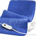 Heating Pad for Back Pain Relief, 33'' x 17'' XXXL Electric Heating Pad for Neck and Shoulder Cramps with 6 InstaHeat Settings, Auto Off, Moist Dry Heat Therapy, Machine Washable