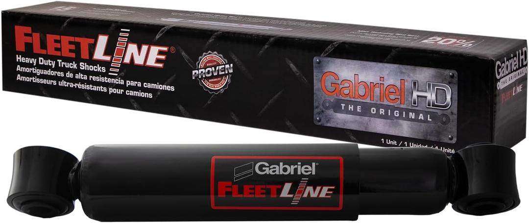 Gabriel 85918 Fleetline Heavy Duty Front Shock Absorbers for Freightliner 114SD Argosy Cascadia Columbia Condor Coronado; Dynamax; Truck Motorhome OEM# 10-13211-000 10-13684-000 10-13976-000 (1 Pack)