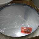 24 Inch Round Medicine Cabinet with Mirror,Farmhouse Black Bathroom Medicine Cabinet for Wall Metal Framed, Surface Mount Only Circular Storage Cabinet with Vanity Mirror