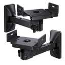 Pipishell Speaker Wall Mounts, Dual Side Clamping Bookshelf Mounting Bracket, Speaker Mounts for Surround Sound, Bookshelf Speakers up to 55 lbs, 1 Pair