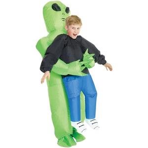 Morph Kids Inflatable Alien Costume, Blow Up Alien Outfit for Children, Abducted by Aliens Dress Up Costume, One Size