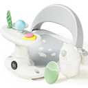 Baby Bath Seat for Babies 6 Months & Up Bath Seats for Babies Sitting Up Non-Slip Infant Bathtub Chair with Suction Cups & Water Thermometer for Toddlers Sitting Up, Easy to Clean, Gray