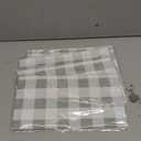 FuWeave 6 Pcs Green and White Checkered Tablecloths Disposable Plastic Gingham Table Cloths Waterproof Rectangle Plaid Table Cover for Wedding Picnic Birthday Party Decor, 54 x 108 Inch