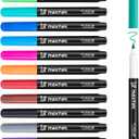 maxtek Dry Erase Markers, 0.7mm Ultra Fine Tip, Low Odor, 12 Count