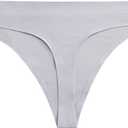 voenxe Seamless Women Underwear Thongs,No Show Ladies Thong,No Line Workout Breathable Comfortable Panties,Soft Undies,5-Pack (L)
