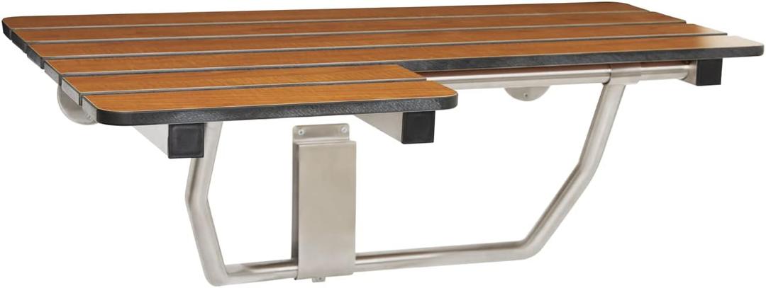Seachrome SSR-320225-PT 32-inch ADA Folding Shower Seat Right-Handed, Teak