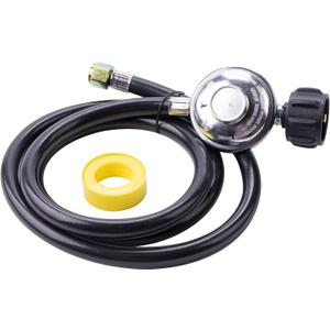 Propane Regulator with Hose 5Feet - Universal Gas Grill Regulator fit for Blackstone 28''/36'' Griddle, Weber Grill, Heater, Fire Pit Table, Most LP Gas Grills