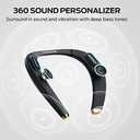 Monster Boomerang Petite Neckband Bluetooth Speakers, Neck Speaker with 15H Playtime, aptX High Fidelity 3D Stereo Sound, Low Latency, Built-in Mic, IPX5 Waterproof Wearable for Home Outdoor