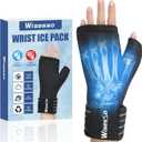 Wrist Ice Pack Wrap, Reusable Ice Gloves for Hot & Cold Hand Compress, Hand Ice Pack Gloves for Arthritis, Injuries, Carpal Tunnel, Tendonitis, Swelling, Fits Left and Right Hands, Black, 1 pc
