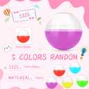 Honoson 500 Pcs Vending Machine Capsules 1.1" Gumball Machine Capsule Small Empty Toy Capsules Clear Colored Plastic Gumball Machine Containers for Toy Candy Party Favors (Translucent Colors, Round)