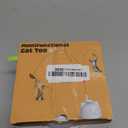 Interactive Cat Toys, Automatic Cat Toys, Rechargeable Cat Exercise Toy for Indoor Cats with Bird Ribbon Pendant, Rotation, Reusable Sticker Base, Teaser Wand for Cats Kittens Exercise (Blue)