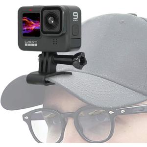 SUREWO Baseball Hat Clip Mount Baseball Cap Clamp Quick Release Mount Compatible with GoPro Hero 13 12 11 10 9 8 7 6 5 Black,DJI Osmo Action 6/5 pro/4/3/2,AKASO/Crosstour/Campark and More