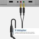 Cyber Acoustics Stereo Headset (AC-204), 3.5mm Stereo & Y-Adapter, Home, K12 School Classroom and Education