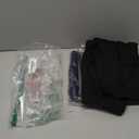 CTHH 3 Pack Capri Pants with Pockets - High Waisted Knee Length Yoga Leggings, Workout Biker Shorts for Women Running Summer (Small-Medium, Black/Gray/Navy)