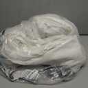 TWODRAPES Pinch Pleated Extra Wide Curtain Panels 90 Inches Long 70 Wide Linen Curtain for Patio Sliding Glass Door Cream Hooks Rings Semi Sheer Privacy 90 Inch Length for Living Room 70x90 1 Panel (Natural)