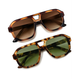 livho Trendy Polarized Square Aviator Sunglasses Women Men Square Eyewear Frame, Retro Sun Glasses for Women Men 2025 Shades