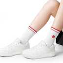 Pilates Socks for Women Yoga Barre Grippy Socks Non Slip Athletic Workout Crew Sock for Hospital (One Size, Pack 01)