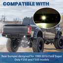 ECOTRIC Offroad Rear Bumper Compatible with 1999-2016 F250 F350 Super Duty