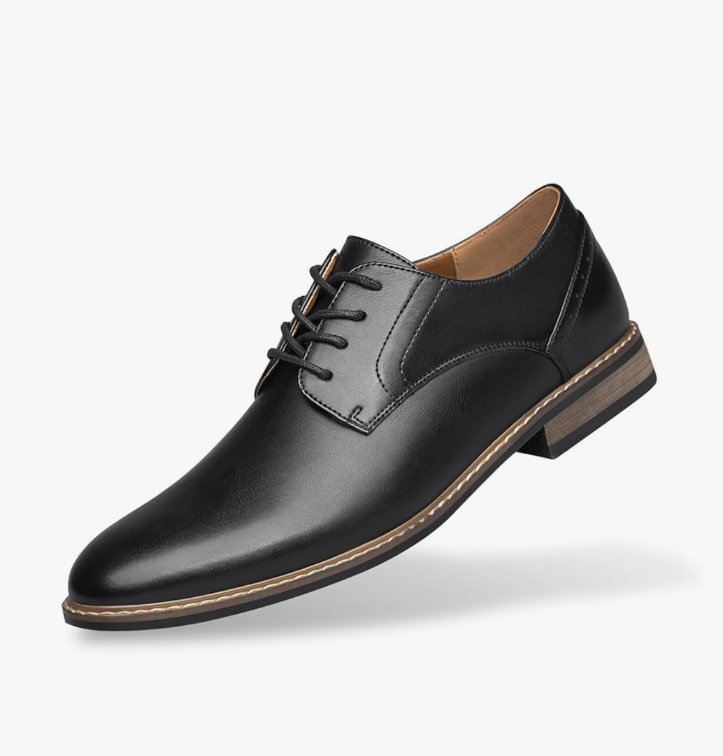 SILENTCARE Men's Oxford Formal Dress Shoes Business Comfortable Classic Lace Up Shoes, Size 12